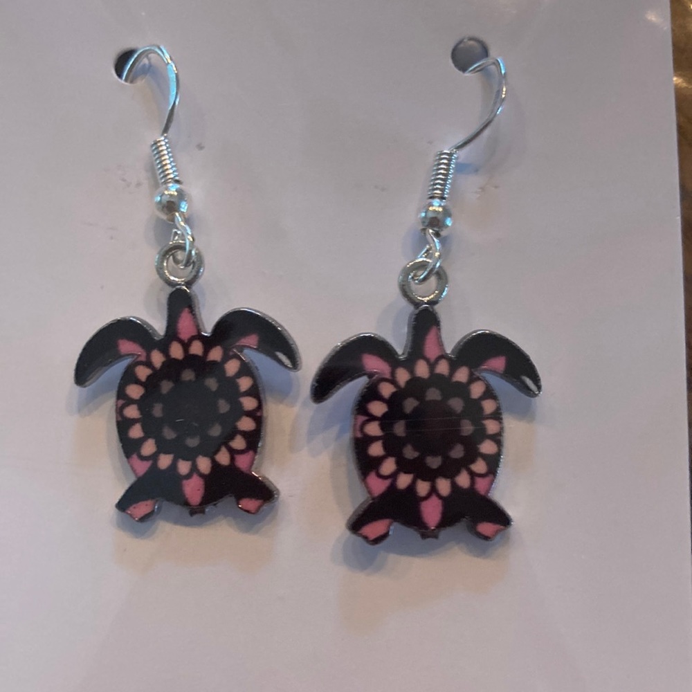 9.     “Turtle” earrings. - Picture 3 of 3